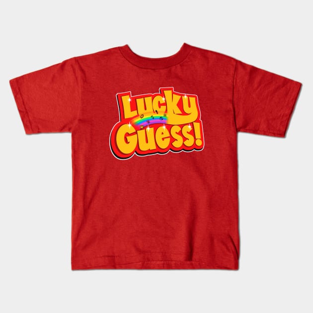 Lucky Guess Kids T-Shirt by AngryMongoAff